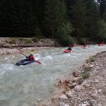 Kajakfahren bei der Jugend-Wildwasser-Woche 2019